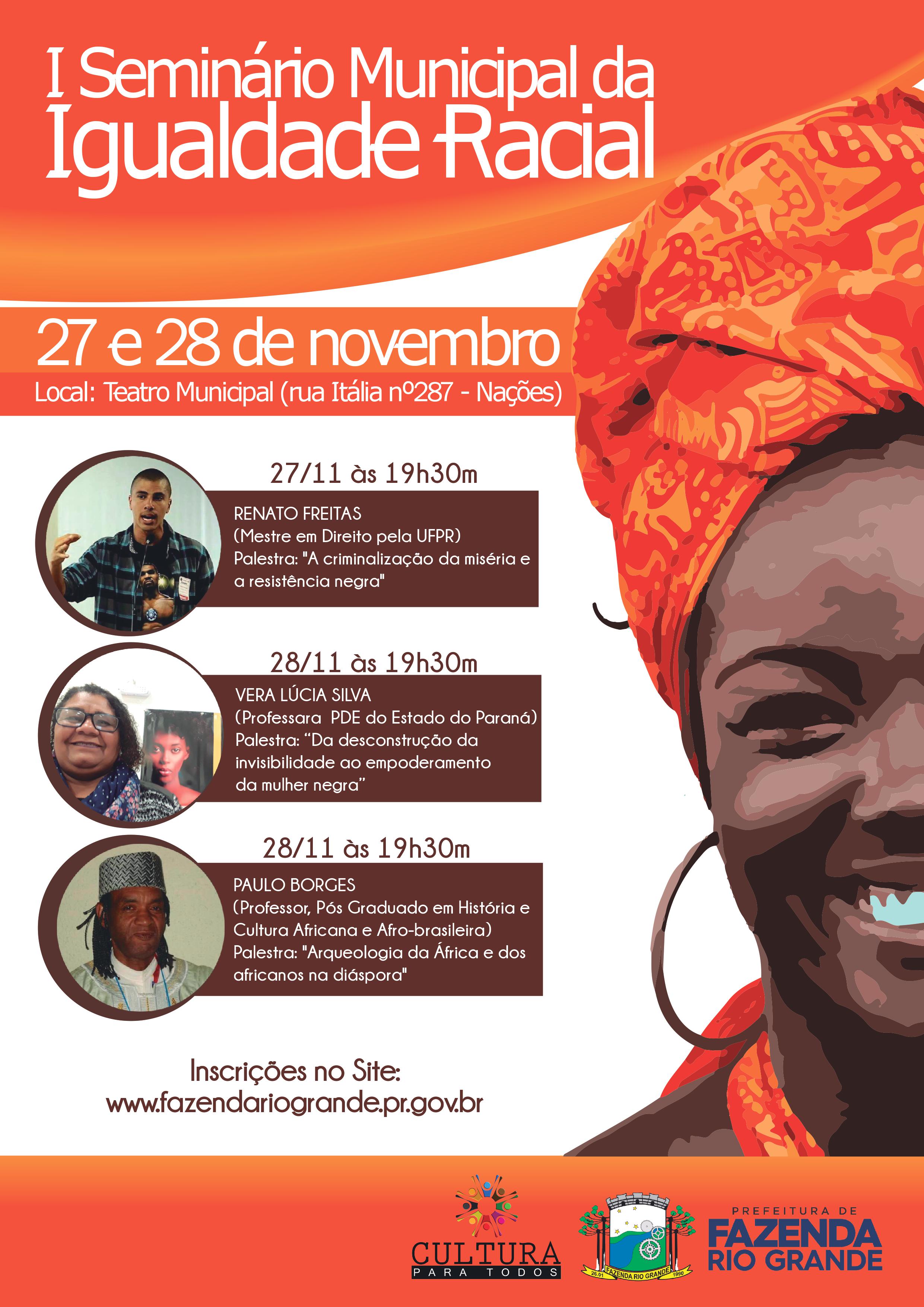 Debates integram o mês da Consciência Negra Debates integram o mês da Consciência Negra