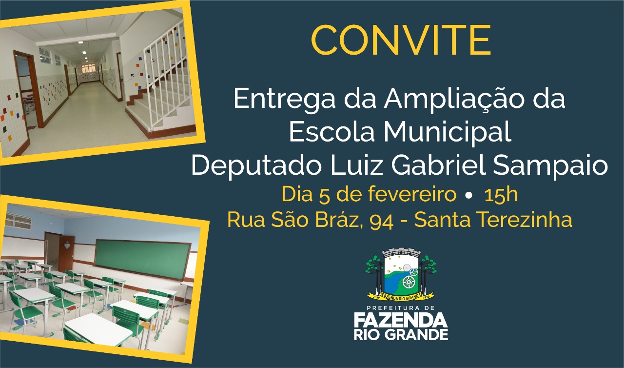 Escola será entregue no Santa Terezinha, após ampliação Escola será entregue no Santa Terezinha, após ampliação