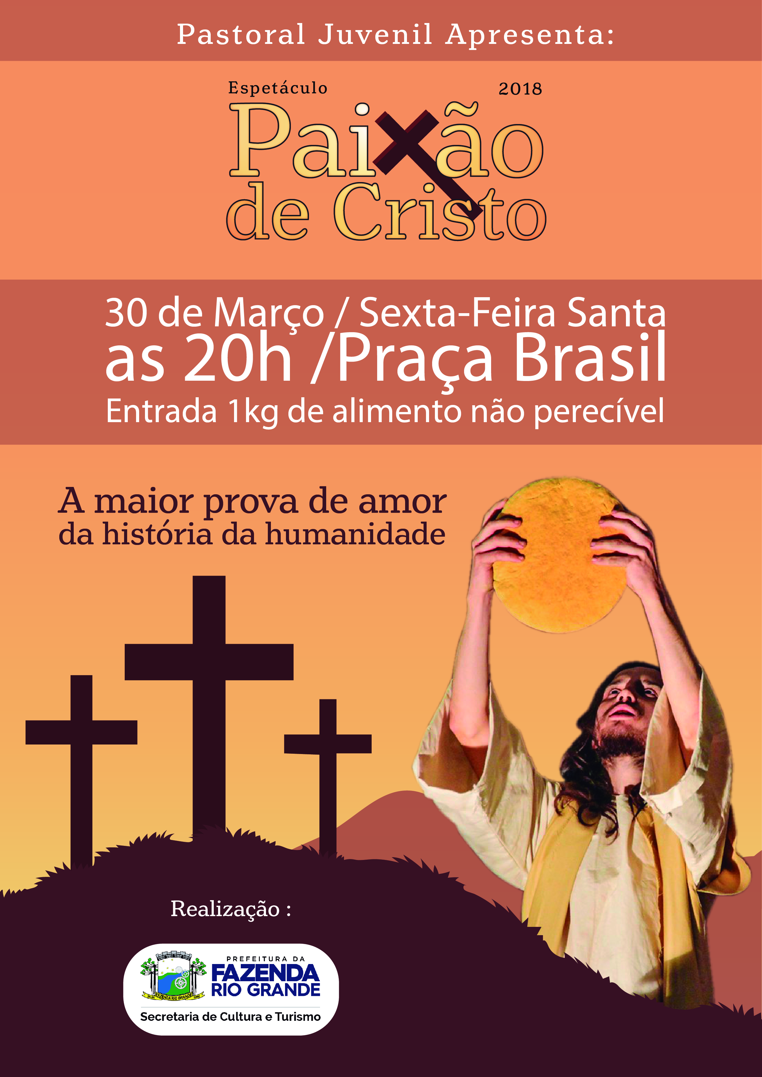 Paixão de Cristo deve emocionar famílias fazendenses Paixão de Cristo deve emocionar famílias fazendenses