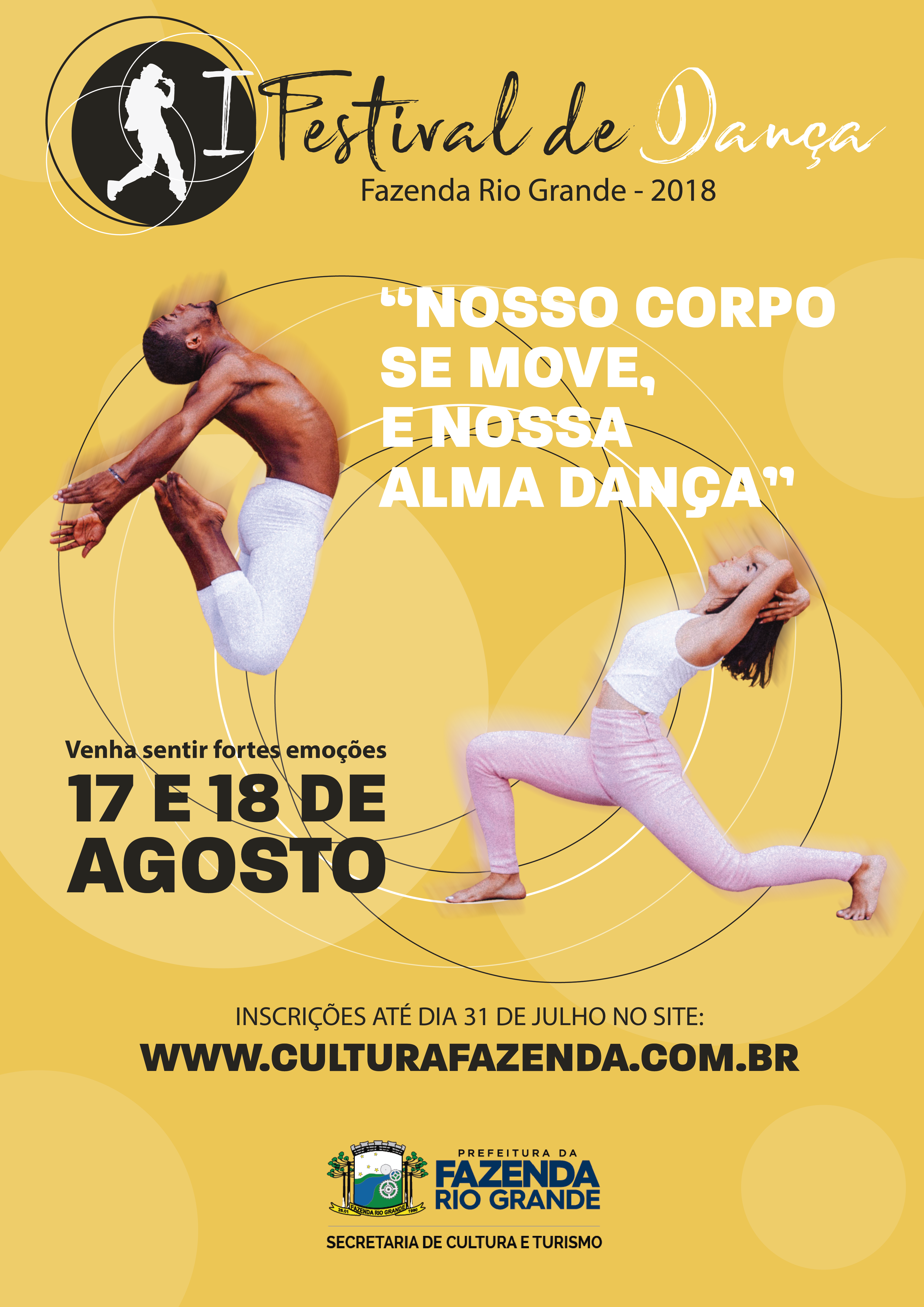 Estão abertas inscrições para o 1º Festival de Dança de Fazenda Rio Grande Estão abertas inscrições para o 1º Festival de Dança de Fazenda Rio Grande