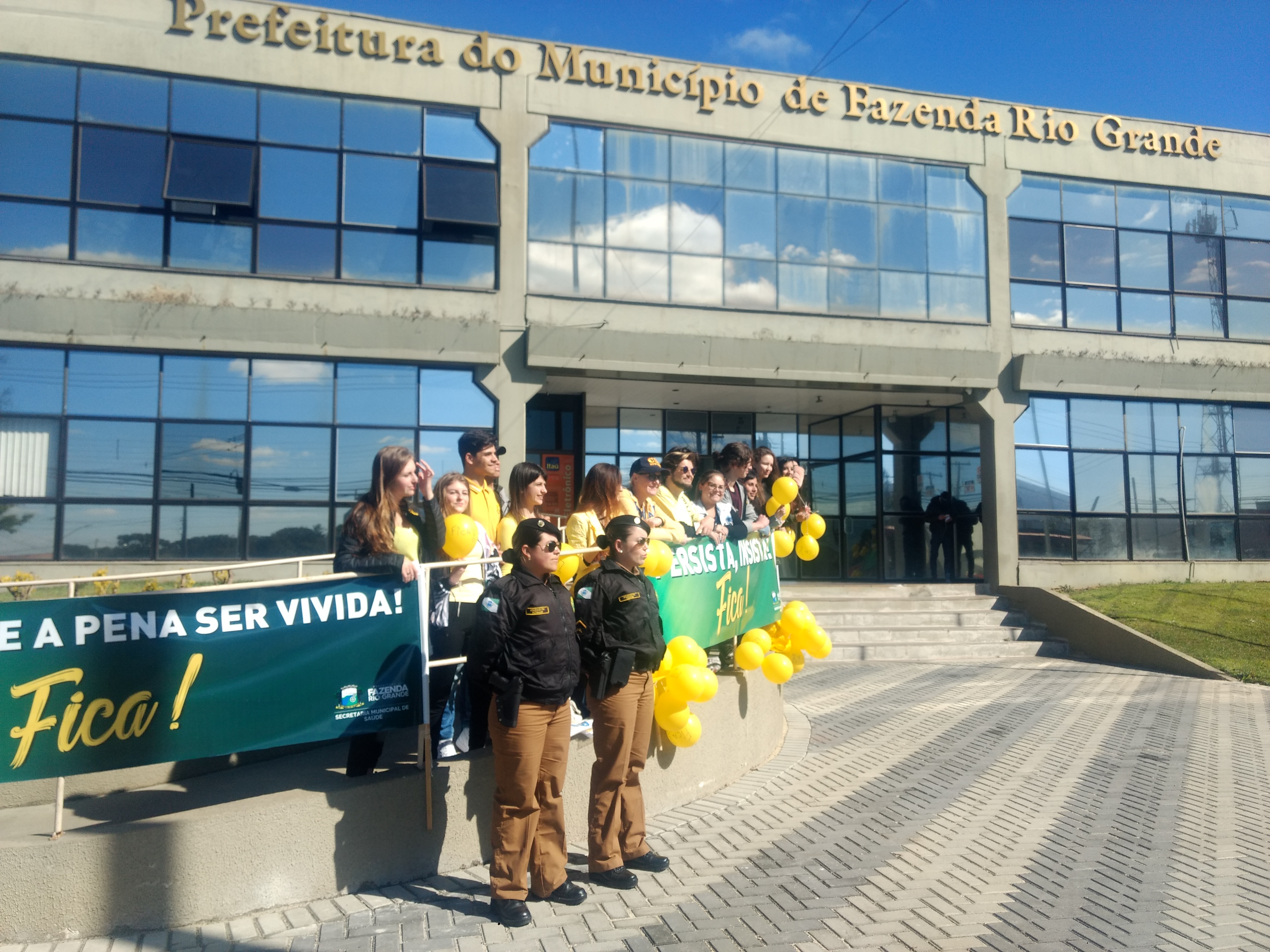 Blitz educativa marca Setembro Amarelo em Fazenda Rio Grande Blitz educativa marca Setembro Amarelo em Fazenda Rio Grande